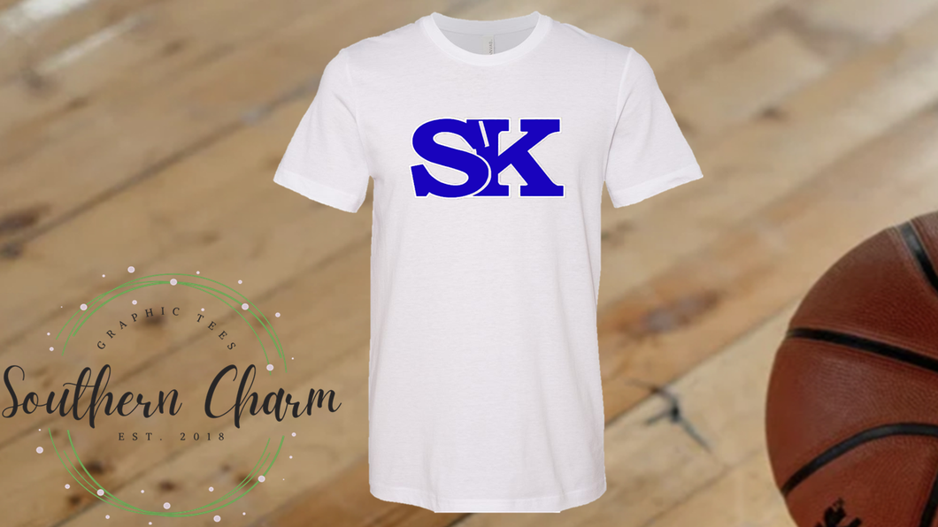 SK Logo White Tee